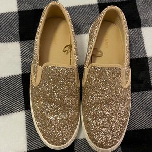 Sparkly Slip On Shoes Size 8